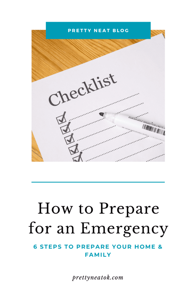 A checklist is shown on top of an emergency form.