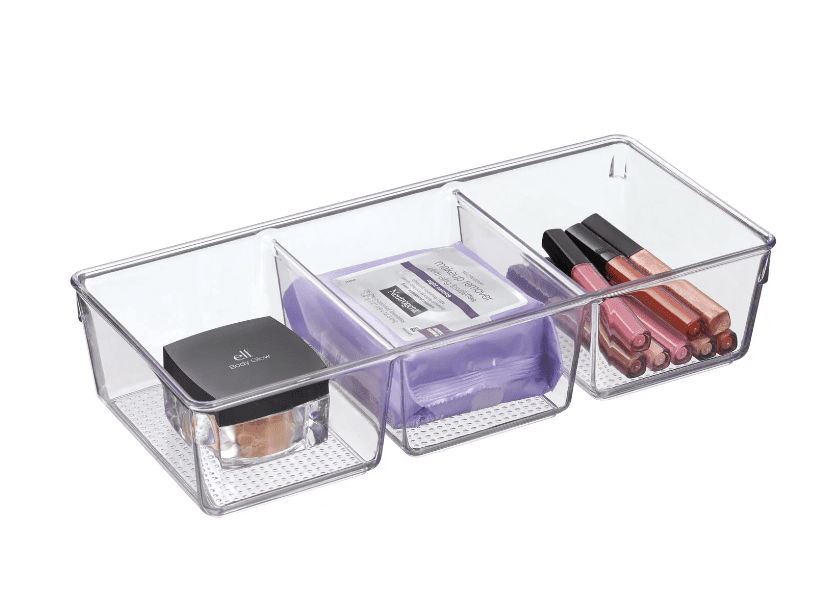 3 compartment organizing tray