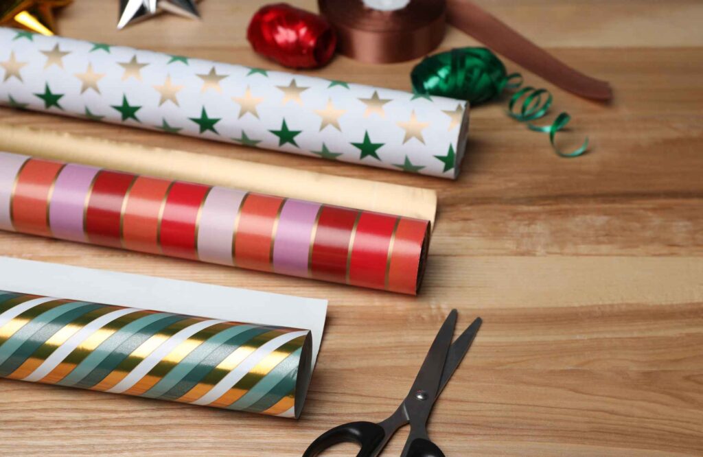 professional-home-organizing-moore-ok-gift-wrap-organization-solutions-rolls-of-christmas-gift-wrap-scissors-ribbons-reduce-stress