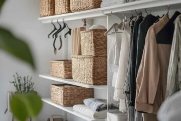 professional-home-organizing-oklahoma-city-ok-closet-organization-tips-neat-and-tidy-closet-with-hangers-bins-for-storage-comfortable